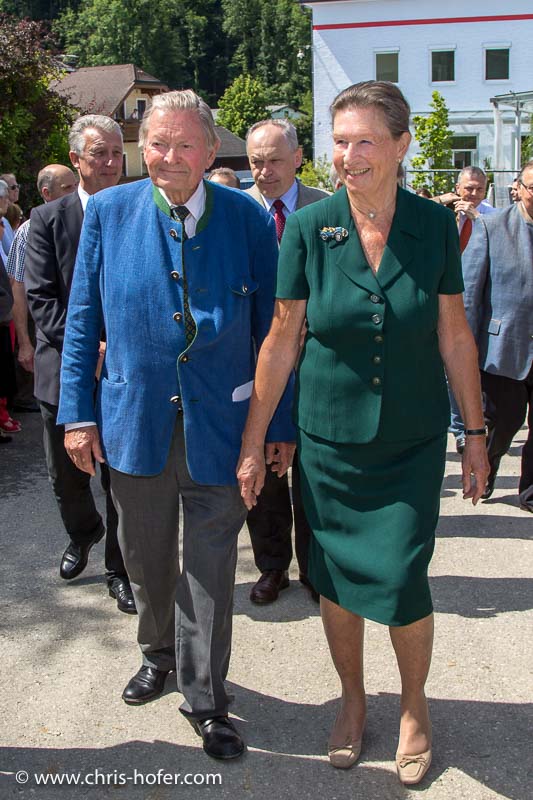Eröffnung Fahrtraum Mattsee, 2013-06-15; Foto: Franz Neumayr; im Bild (v.l.): Ernst Piech, Elisabeth Piech