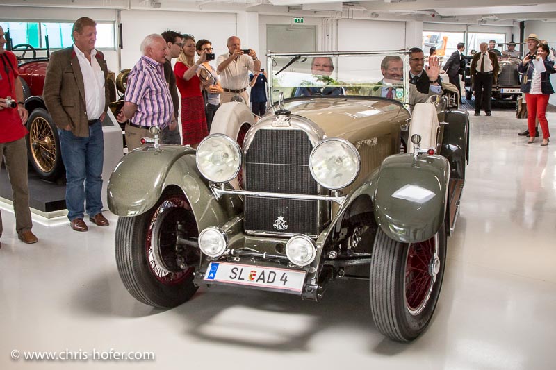 Eröffnung Fahrtraum Mattsee, 2013-06-15; Foto: Chris Hofer; Bild zeigt: die Ehrengäste wurden auch zu einer Ausfahrt mit den wertvollen Exponanten eingeladen