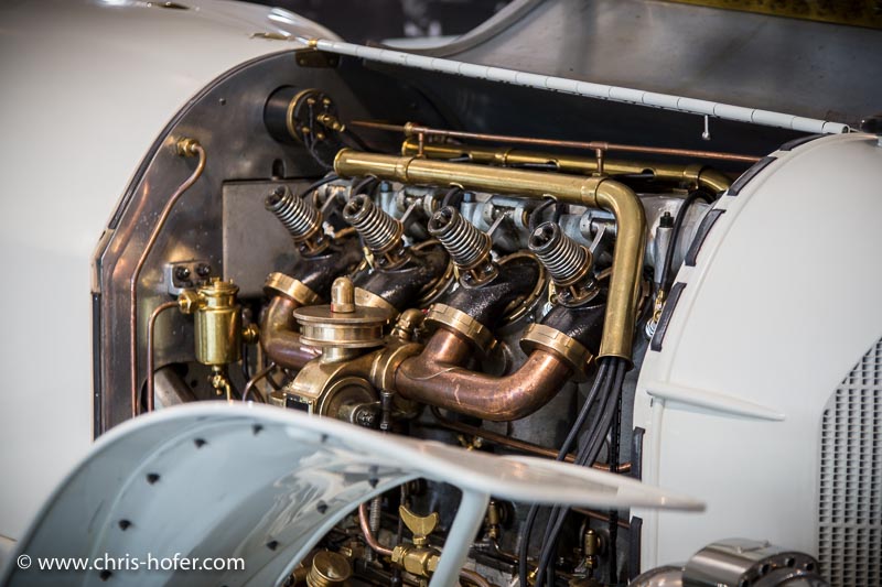 Eröffnung Fahrtraum Mattsee, 2013-06-15; Foto: Chris Hofer; Bild zeigt: Motor des Austro Daimler "Prinz Heinrich", Bj. 1910