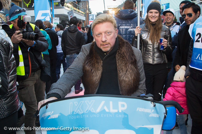 SAALBACH-HINTERGLEMM, AUSTRIA - DECEMBER 05:   Boris Becker during the third and final day of the Formula Snow 2015 ski opening on December 5, 2015 in Saalbach-Hinterglemm, Austria.  (Photo by Chris Hofer/Getty Images)