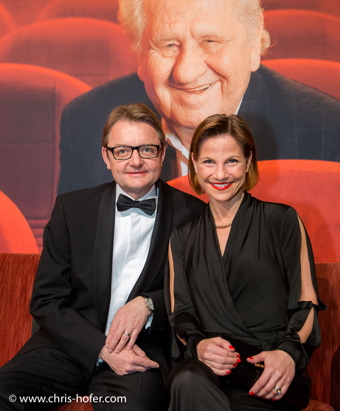 VIENNA, AUSTRIA - MARCH 19: Kristina Sprenger and Gerald Gerstbauer attend Karl Spiehs 85th birthday celebration on March 19, 2016 in Vienna, Austria. (Photo by Chris Hofer/Getty Images)