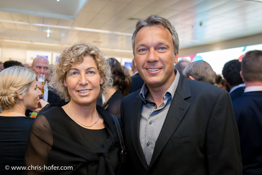 Leonidas Sportgala der Salzburger Nachrichten, Amadeus Terminal 2, 06.04.2017 Foto: Chris Hofer, Bild zeigt: Petra Kronberger, Fritz Strobl