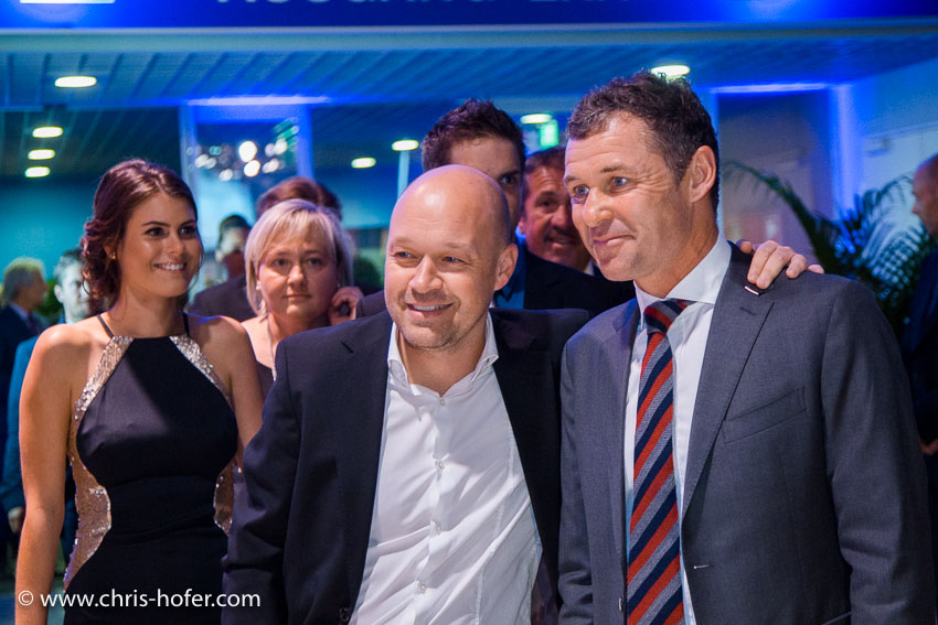 Leonidas Sportgala der Salzburger Nachrichten, Amadeus Terminal 2, 06.04.2017 Foto: Chris Hofer, Bild zeigt: Robert Lechner, Tom Kristensen