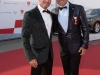 VIENNA, AUSTRIA - JUNE 26:  Uwe Kroeger and entourage arriving at gala event 450 years Spanische Hofreitschule on June 26, 2015 in Vienna, Austria.  (Photo by Chris Hofer/Getty Images)