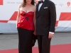 VIENNA, AUSTRIA - JUNE 26: Iris Berben with Daniel Wingate attend the gala event 450 years Spanische Hofreitschule on June 26, 2015 in Vienna, Austria.  (Photo by Chris Hofer/Getty Images)