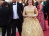 VIENNA, AUSTRIA - JUNE 26: Lena Hoschek with his entourage attend the gala event 450 years Spanische Hofreitschule on June 26, 2015 in Vienna, Austria.  (Photo by Chris Hofer/Getty Images)